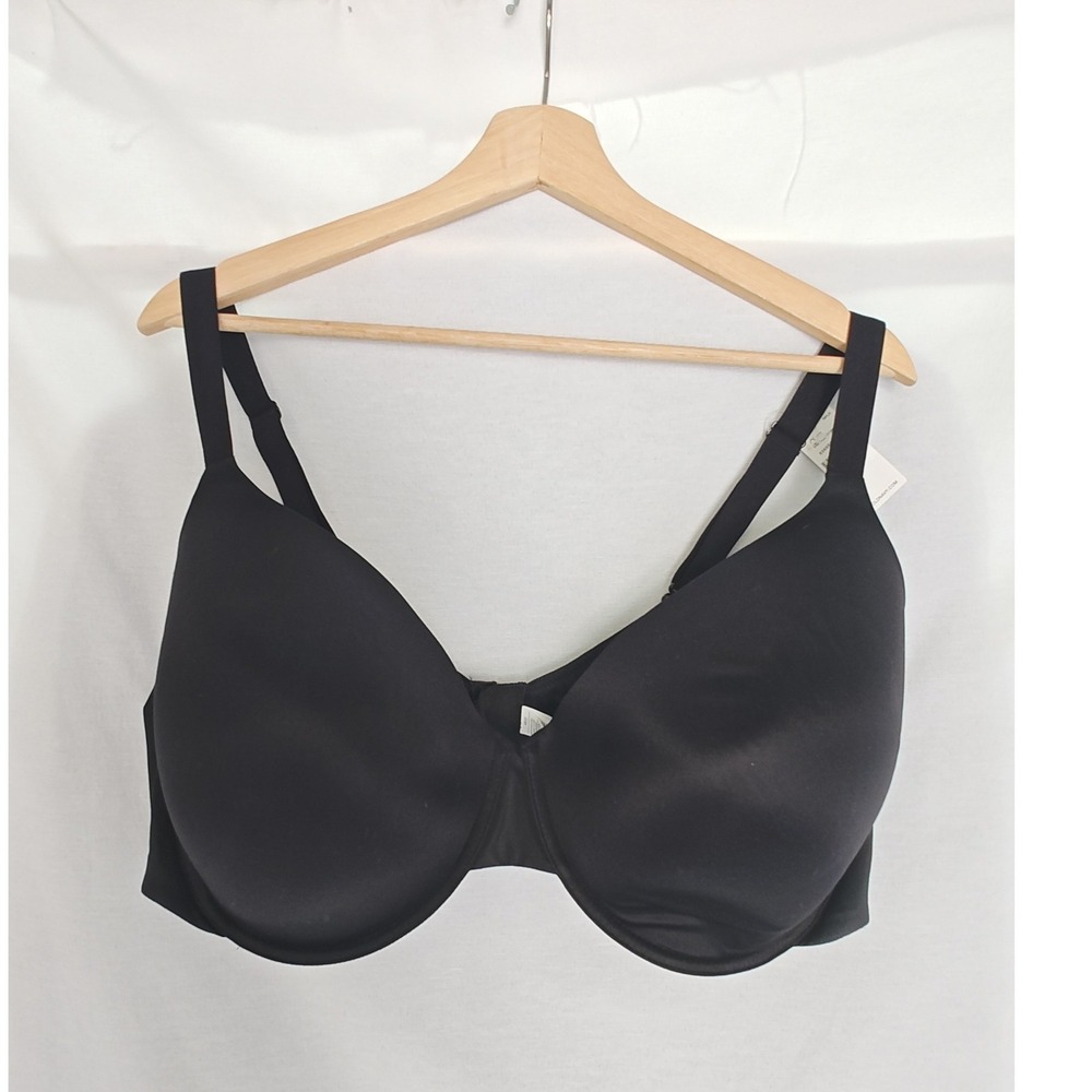 Old Navy Microfiber Bra 48DD Black Full Coverage Adjustable Straps 836950-02-1
